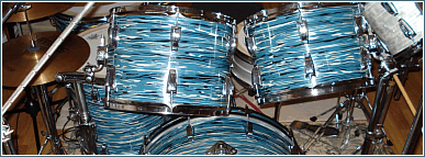 Dr. ZEE Workshop Ludwig 70s Blue Oster Drum Kit Restoration Project
